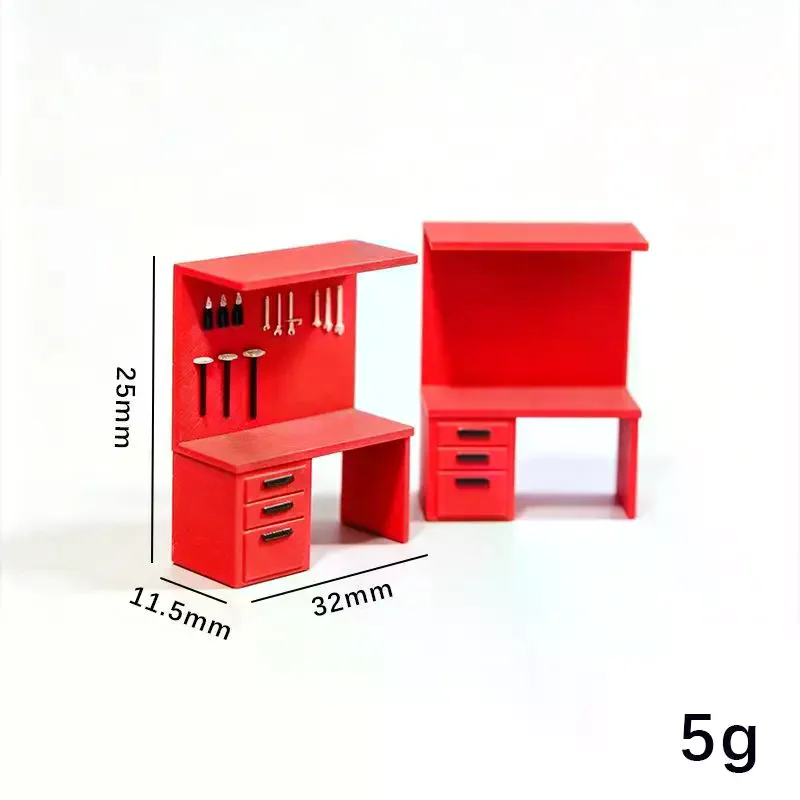 Doll House Scene Accessory Realistic Tool Table Car Street Design Miniature Ornament for Desktop Decor Collection Gift Hobby