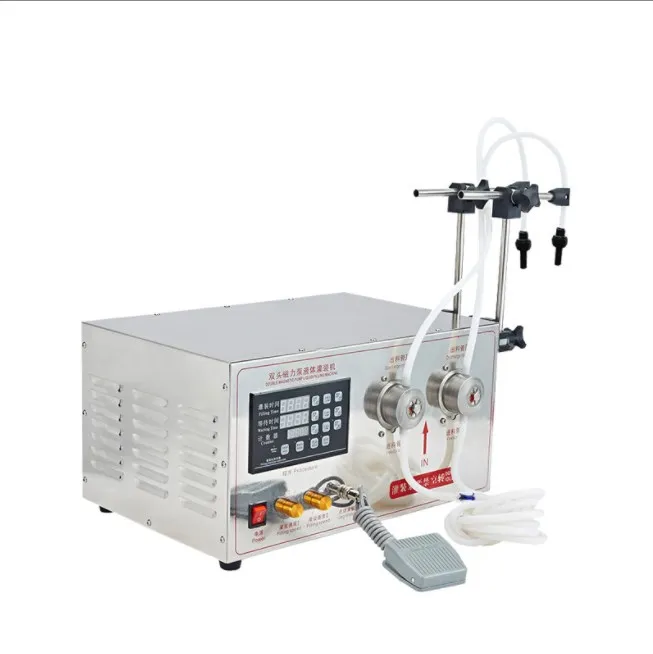 

Wholesale Desktop Small Volume Numerical Control Quantitative Mineral Water Liquid Filling Machine Liquor Filler