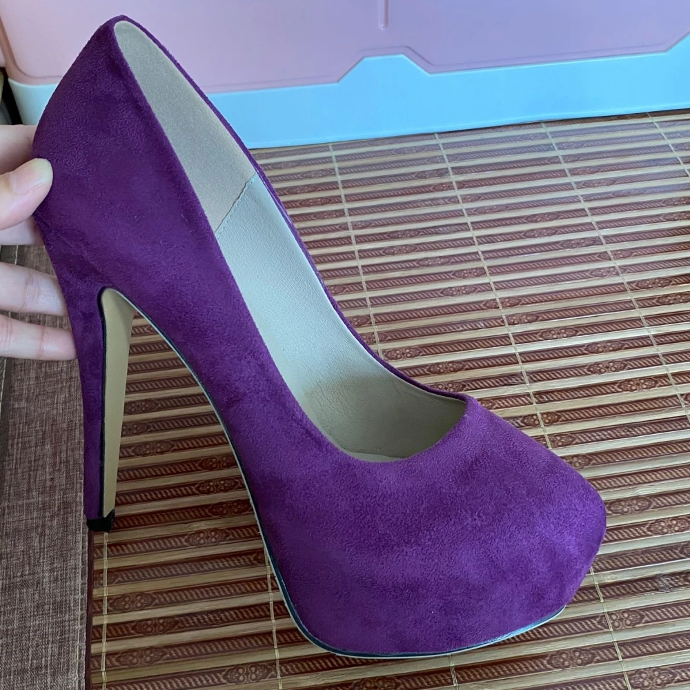 

New Spring Autumn Elegant Women 14cm Stilettos Thin High Heels Sexy Blue Platform Pumps Red White Black Office Party Shoes A0013