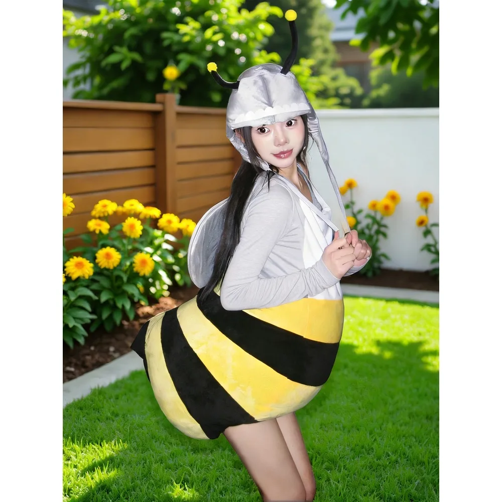 

Adorable Bee Themed Cosplay Costume Funny Party Fancy Dress Comfortable Performance Outfit for Kids & Adults