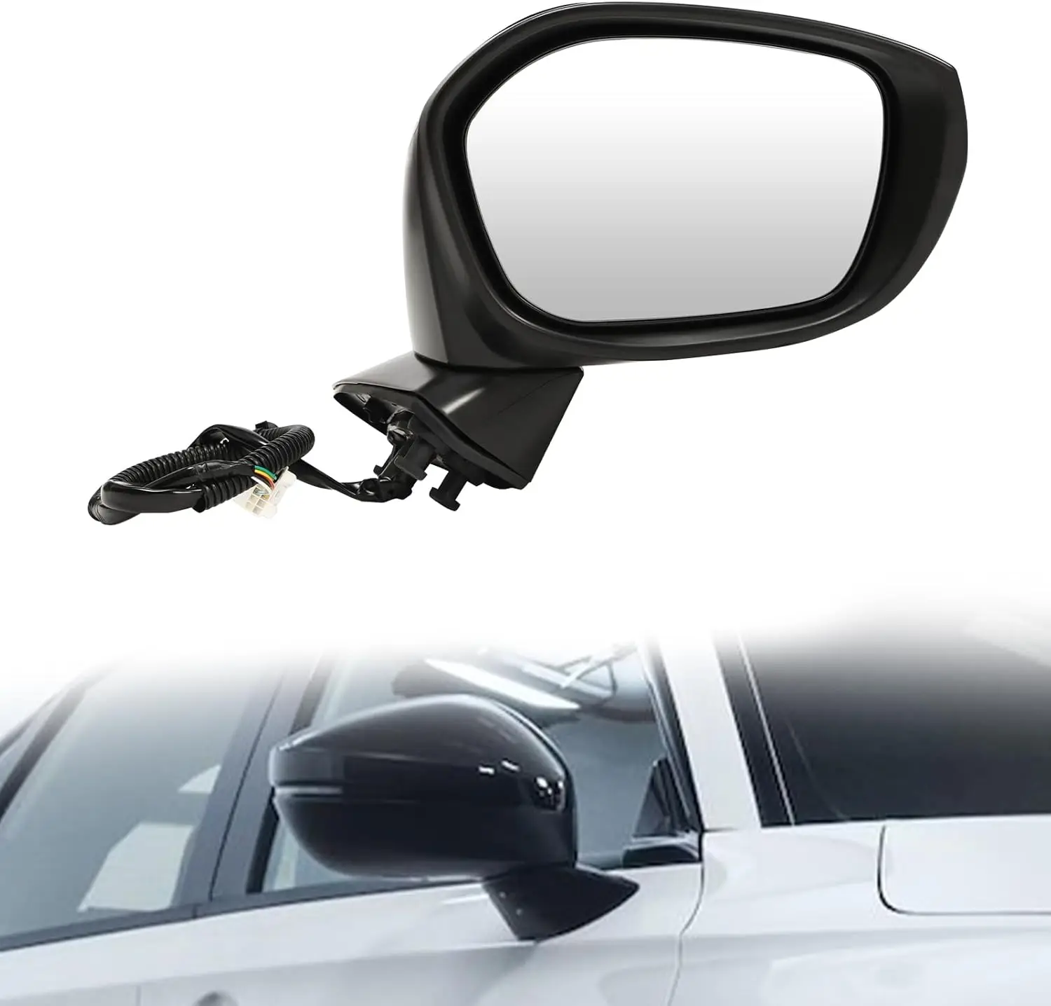 

Зеркало бокового зеркала пассажира, замена зеркала бокового пассажира в сборе для Honda Civic 2022-2023, зеркало слепых зон, правая сторона