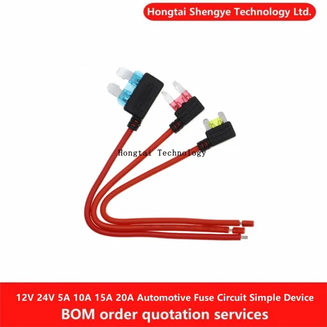 12V 24V 5A 10A 15A 20A Uchwyt bezpiecznika samochodowego Dodatkowy adapter obwodu Mini Micro Standardowy bezpiecznik płaski Proste urządzenie bezpieczeństwa