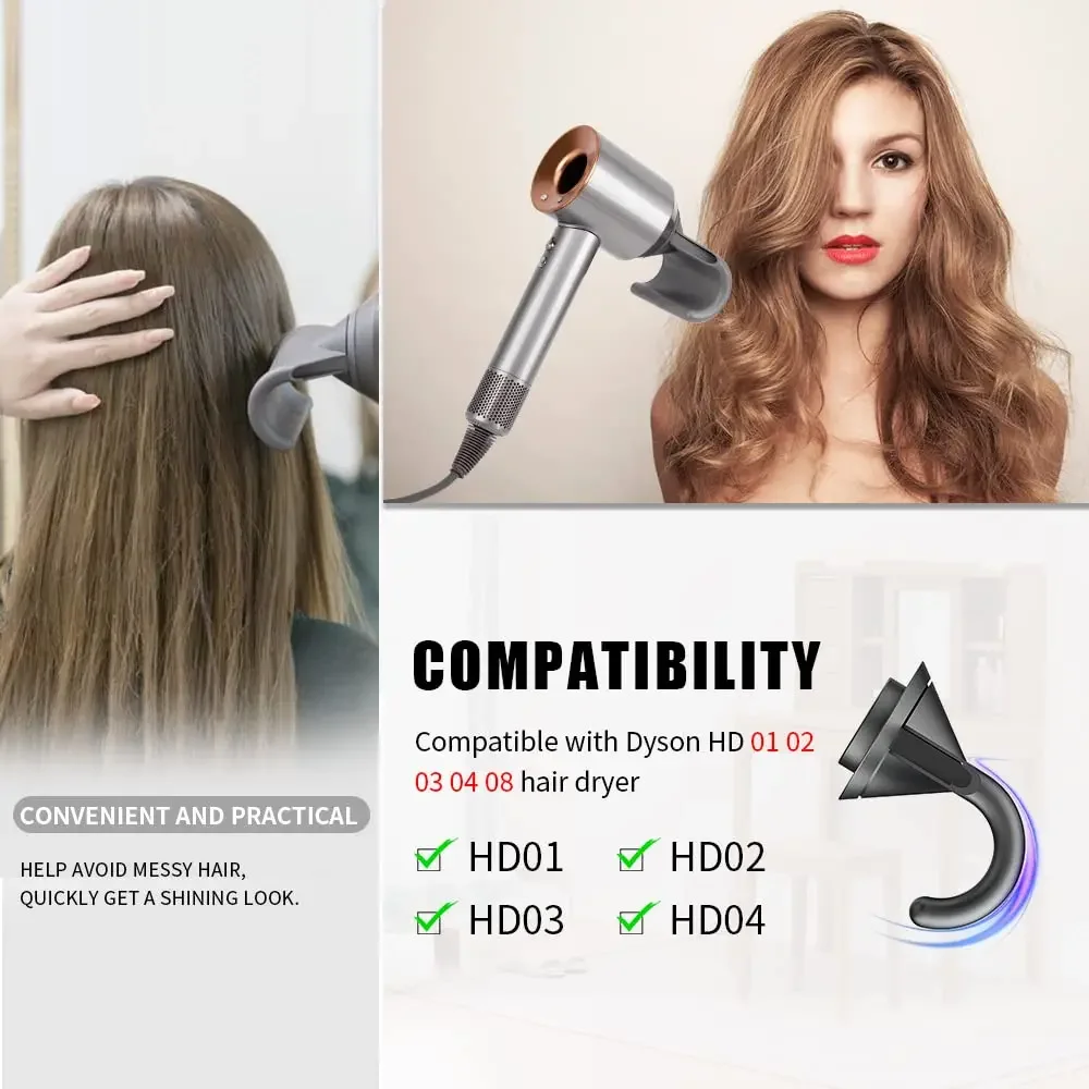 For Dyson Hair Dryer Anti-Warping Nozzle HD01,HD02,HD03,HD04,HD08,HD15 Universal Diffuser Nozzle Household Hair Styling tools - Image 3