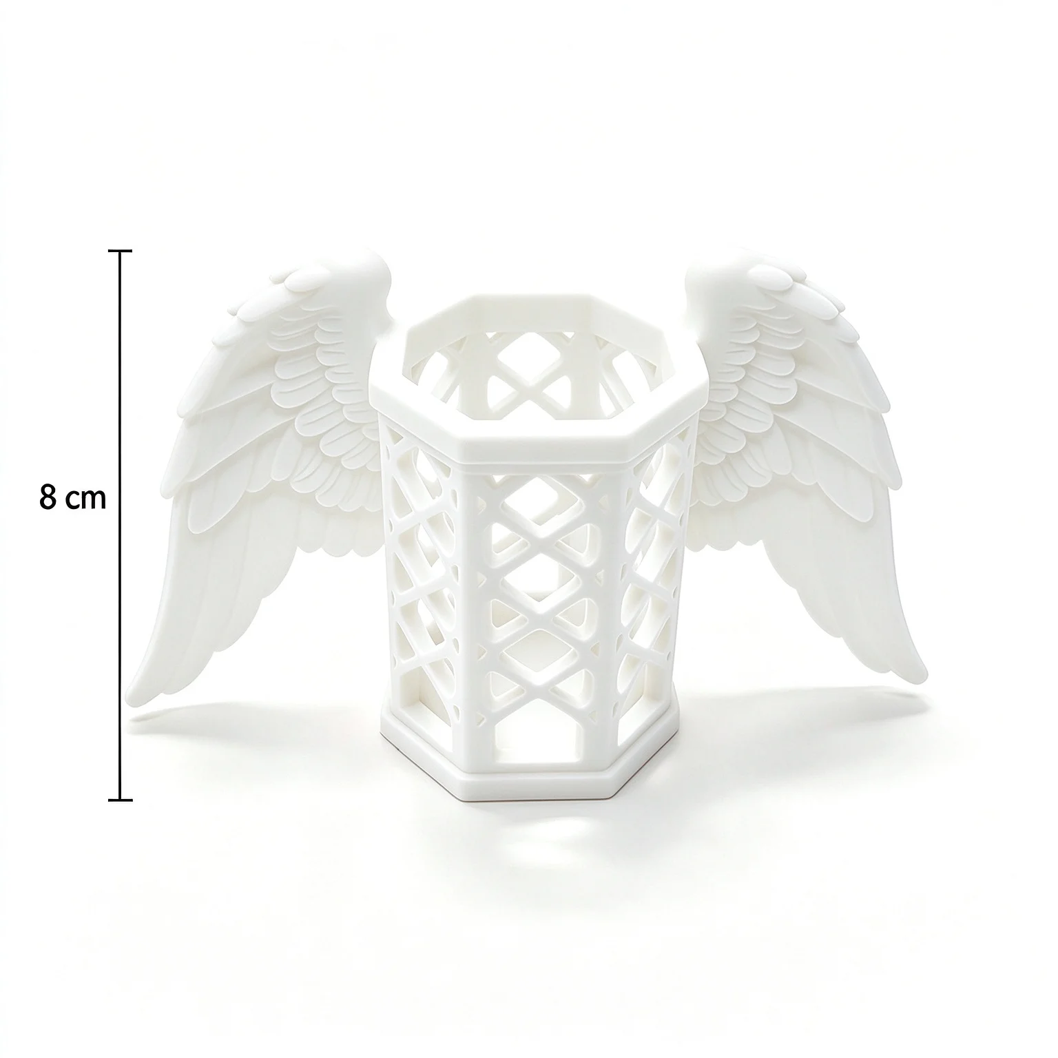 New 3D Printed Hollow angel Wing Storage Tube Multifunctional Makeup Brush Storage Tube desktop Ornament