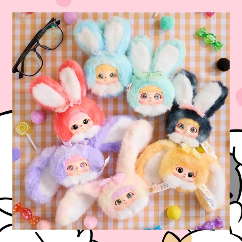

Genuine Kitten Bean Colorful Rabbit Series Blind Box Trendy Toy Ornament Cute Mini Doll Backpack Pendant Box Surprise Gifts
