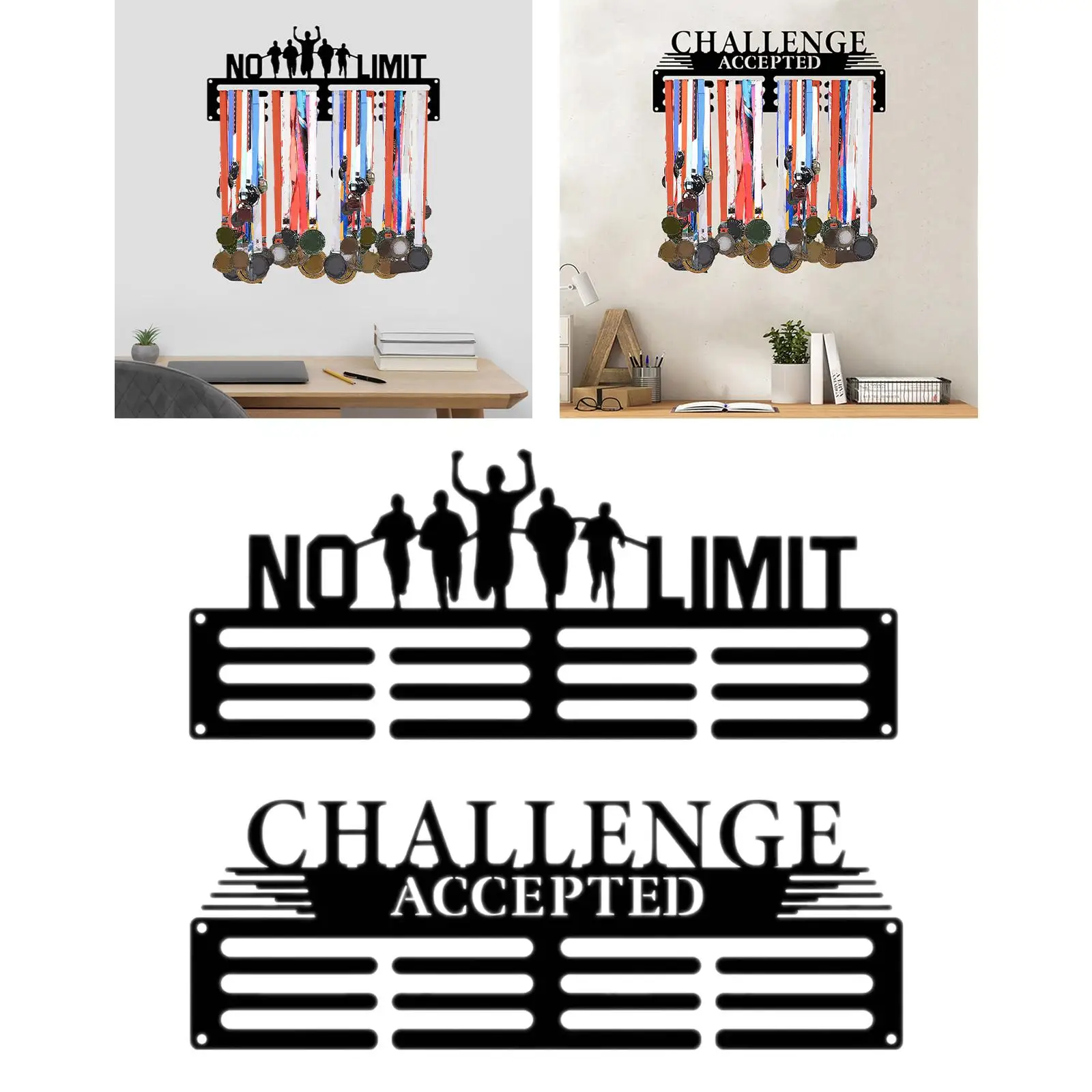 Medal Hanger Easy to Install Metal Wall Mounted Running Medal Hanger Medal