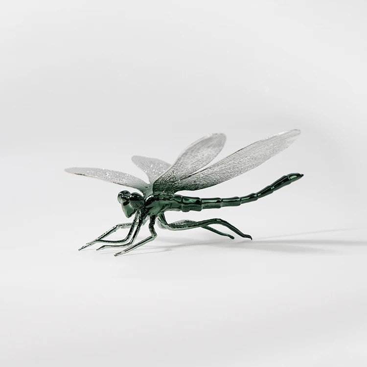 Chinese Style Villa Courtyard Hotel City Garden District Home Interior Decor Metal Dragonfly Ornament
