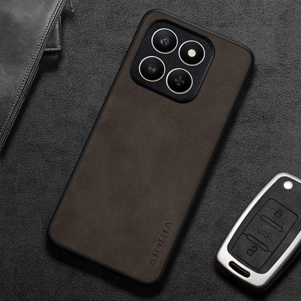 حافظة لهاتف Honor X7D X7C X7B X7A كابا فاخرة على طراز الأعمال قسط من جلد البولي يوريثان غطاء هاتف ريترو كوكه فوندا #3