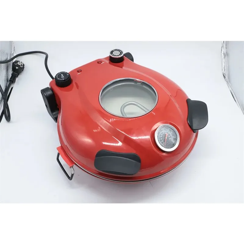 Table-top Electric  Portable Pizza Maker 12 Inch Round Crepe And Pancake Makers With  Removable Baking Pan