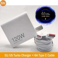 Xiaomi Original 120W Charger Turbo Fast Charge EU Adapter USB Type C Cable For Redmi Note 13 Pro Mi 13 Lite K60 K60E K50 CIVI