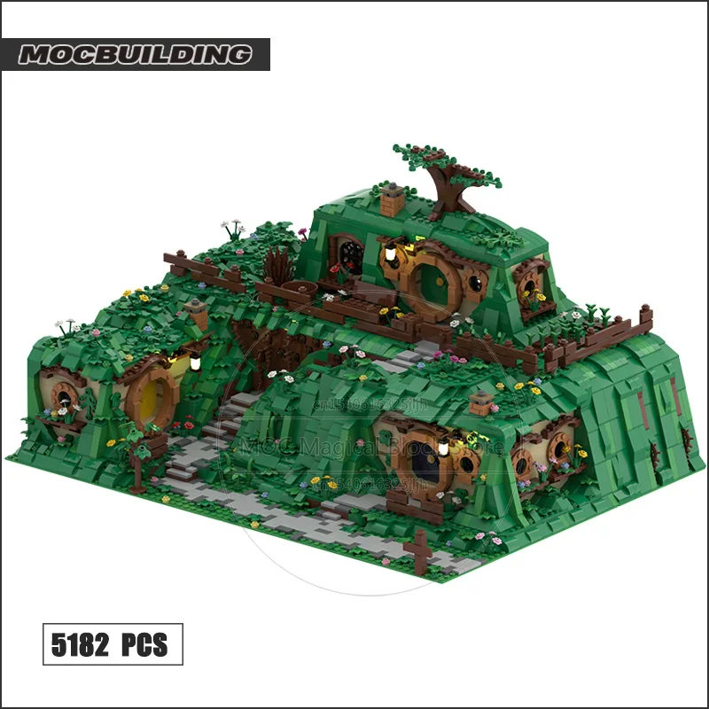 UCS Hobbiton Moc Building Blocks Unexpected Gathering And Display Stand Technology Bricks DIY Assembly Collection Toys Xmas Gift