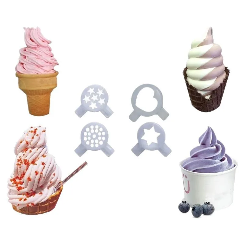 Table Top Ice Cream Machine 3 Flavor Commercial Soft Serve Maker Frozen Yogurt Equipment Gelato Unit for Small Shop