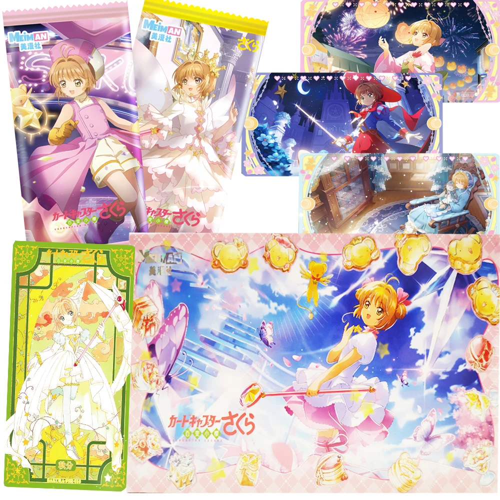 

Japanese Anime Magical Girl Collection Cards Retro Featured Exclusive 24 Solar Terms Theme Character Cards Children Xmas Gifts