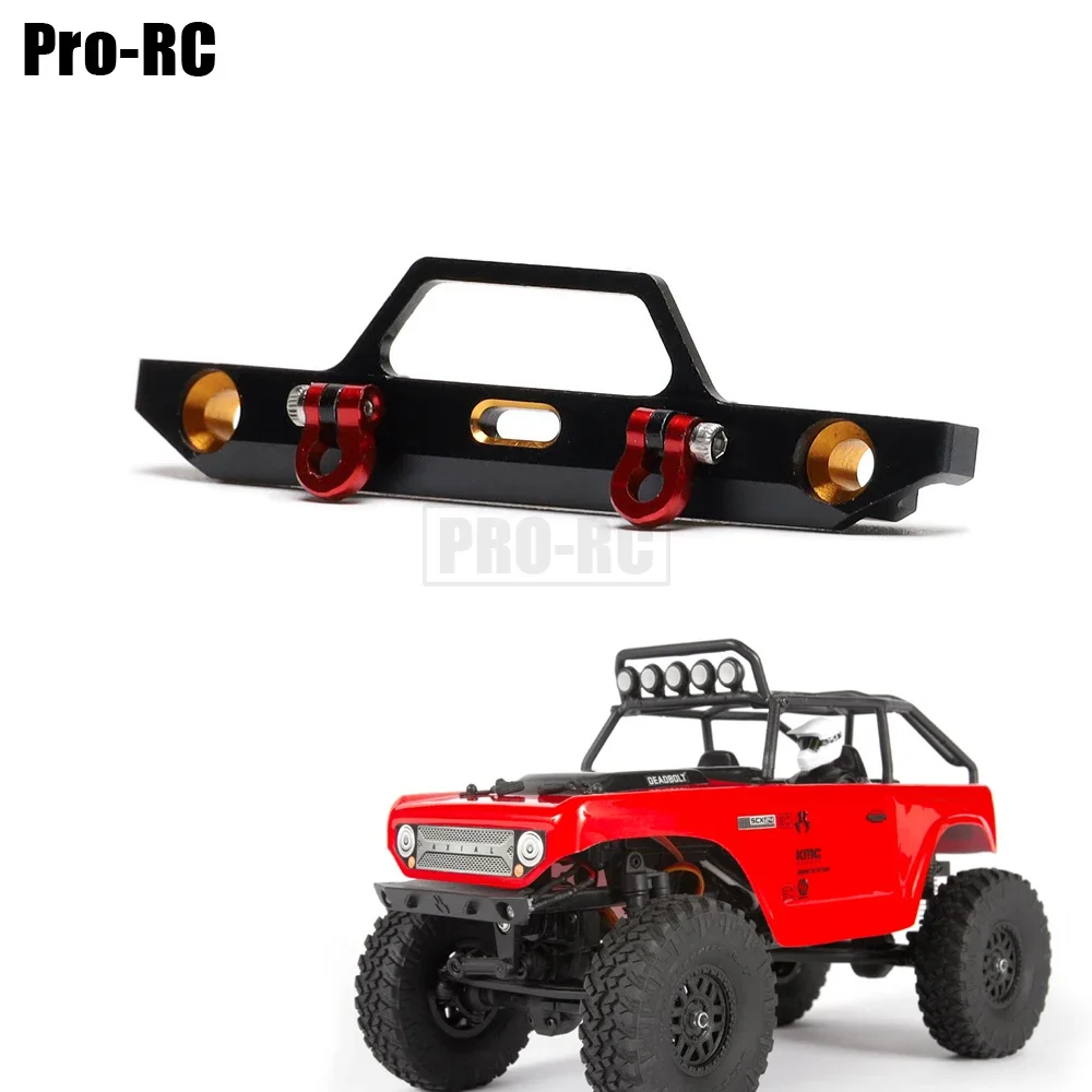 1 Buah Bumper Depan & Perangkat Keras Pemasangan Aloi Aluminium untuk Mobil RC 1/24 Axial SCX24 1967 Chevrolet 90081 4WD-RTR Suku Cadang Peningkatan