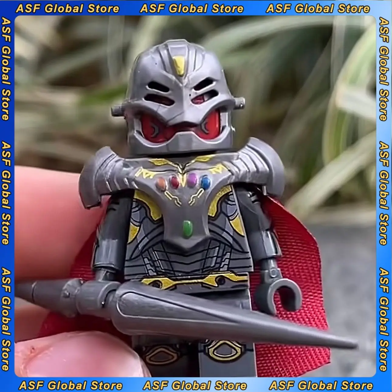Image of The Avengers Filmfigur Ultron 4cm Modellbausatz Desktop-Dekoration Ornamente Geburtstagsgeschenke Spielzeug