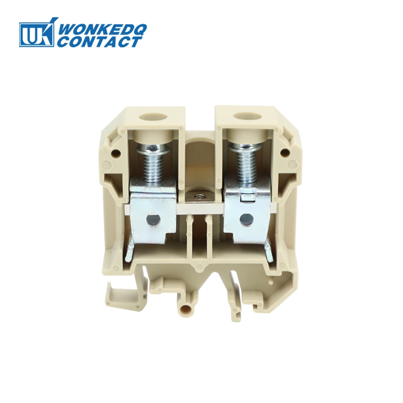 5Pcs SAK35EN Universal Screw Connection Feed-through SAK 35 mm² Wire Electrical Connector DIN Rail Terminal Block SAK 35EN