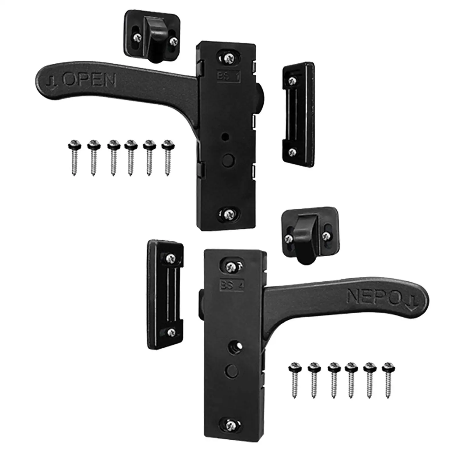 RV Screen Door Latch Kit RV Motor Home Camper Cargo Trailer Motorhome Travel Trailer Durable High Performance Premium