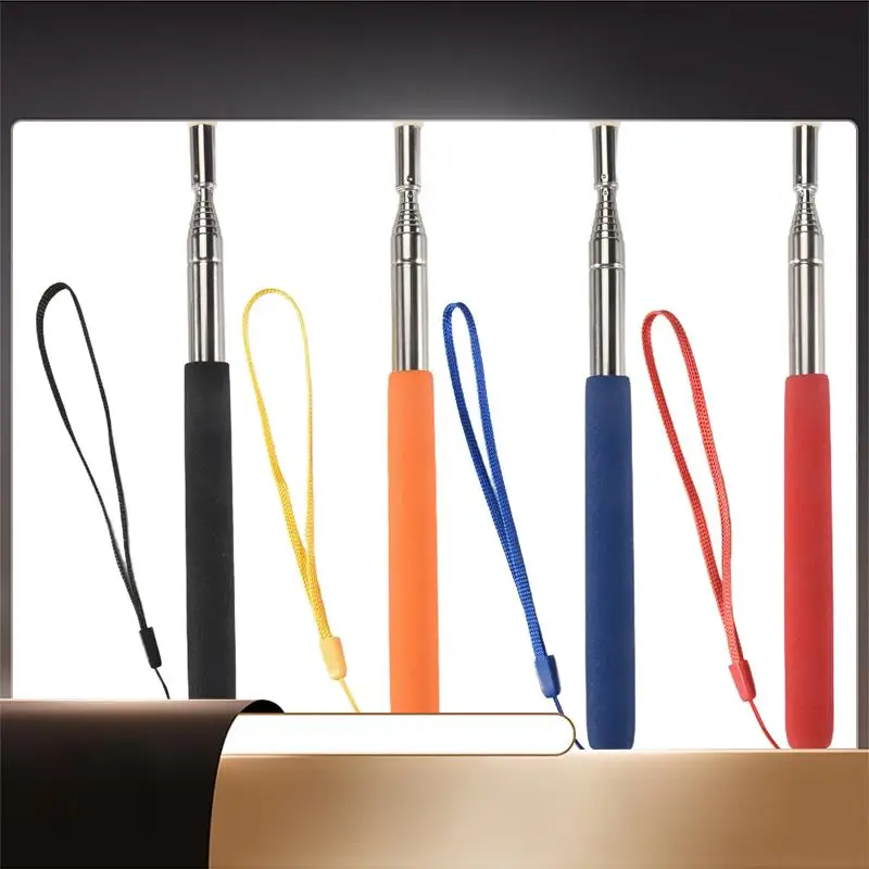

4Pcs Telescopic Pointer Stick With Hand Lanyard Teacher Pointer For Classroom Retractable Pointer Whiteboard Pointer-N35R