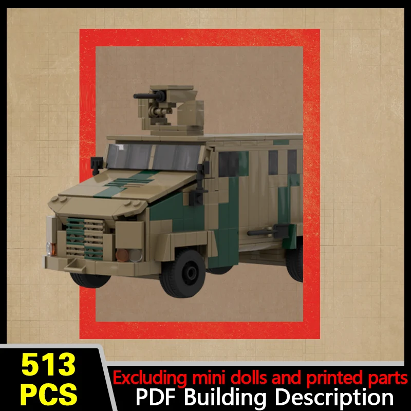 Ambush Protected Vehicle Model MOC Building Bricks War Equipment Modular Technology Gifts Holiday Assemble Children Toys Suit