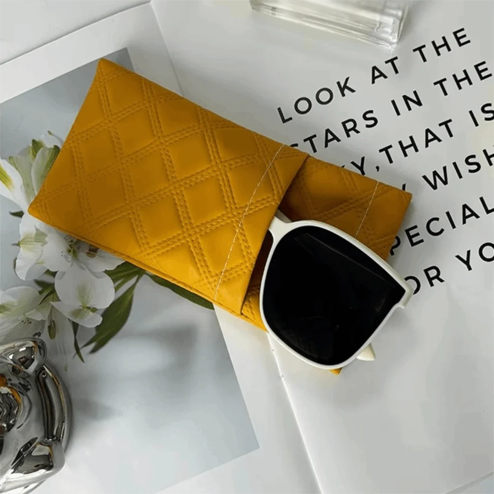 Single/Double-layer Sunglasses Storage Bag Waterproof High-end Glasses Bag PU Leather Eyeglasses Pouch