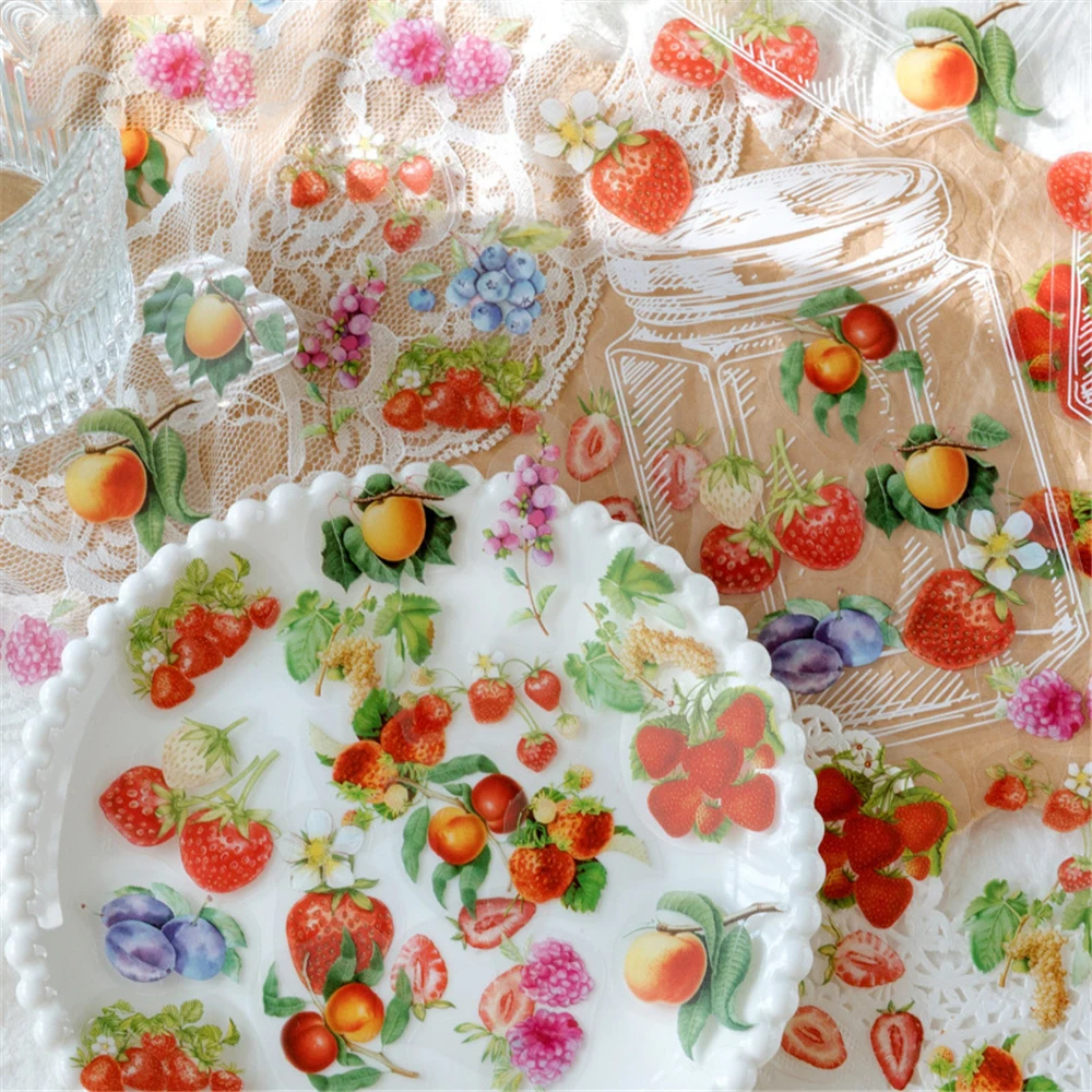 8 Design PET Sticker Bag All Things In The Bottle Series Decoration Sticker Diary Decoration DIY Notebook Stationery Stickers