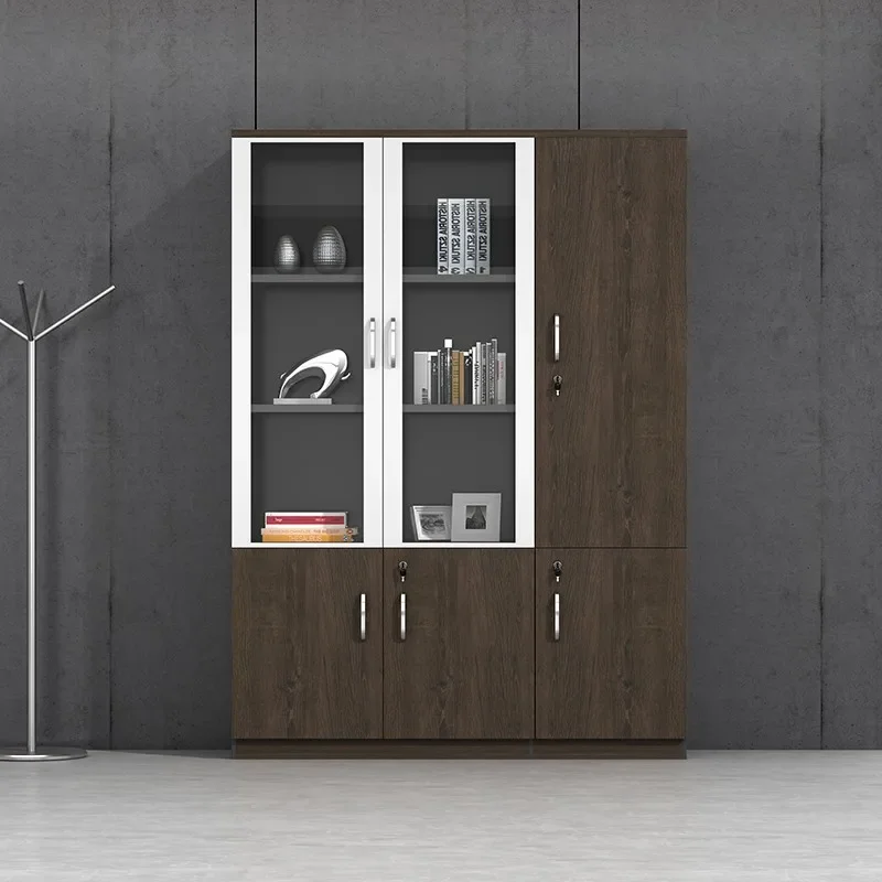 

Storage Wooded Filing Cabinet Glass Doors Designer Nordic Office Cupboards Modern Display Comodas Con Cajones Modular Furniture