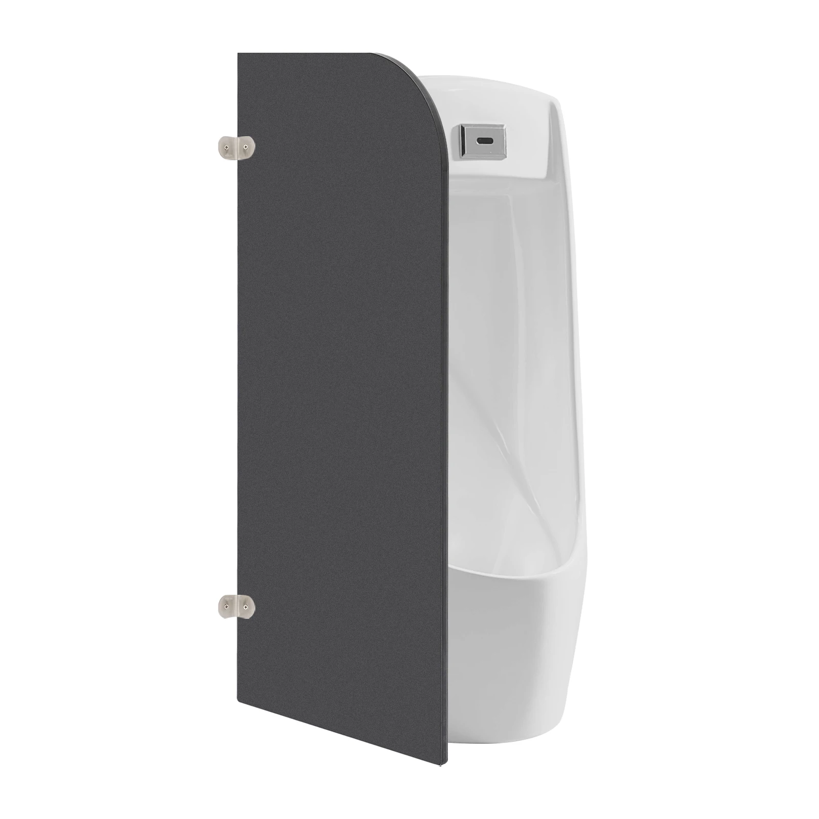 

40x90cm Wall Mounted Urinal Partition Urinal Screen Toilet Partition 304 Stainless Steel for Public Restroom Hotel Mall