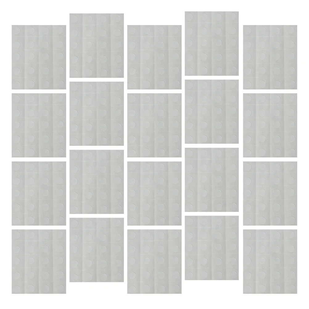 25 ورقة من نقاط لاصقة مزدوجة الجوانب قابلة للإزالة ولا أثر ملصقات مستديرة شفافة للصور بالونات ملصقات فنون تزيين الزفاف