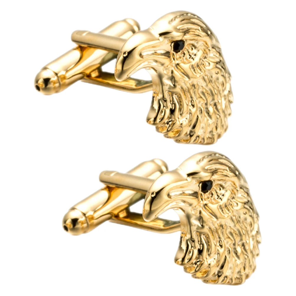 

Head Cuff Links Tuxedo Shirt Cufflinks for Men Metal Animal Suit Wedding Birthday French Decorative