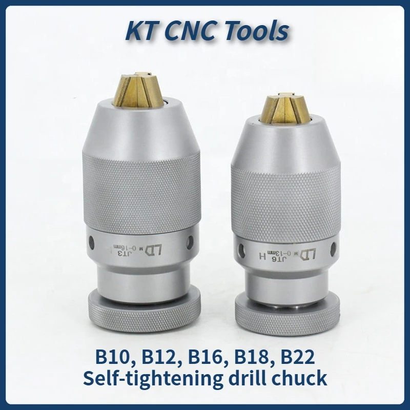 

B10 B12 B16 B18 B22 Self-Tightening Drill Chuck Keyless Adapter Holder CNC Lathe Milling Tools Morse Drill Chuck Converter