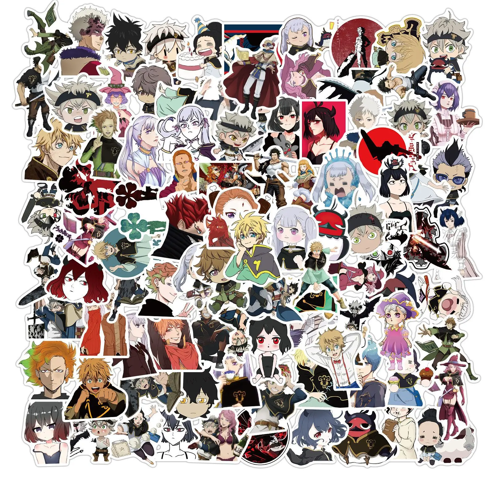 100 Stück Mix Anime Aufkleber Set Demon Slayer Attack on Titan Aufkleber DIY Graffiti Wasserdichter Aufkleber Laptop Skateboard