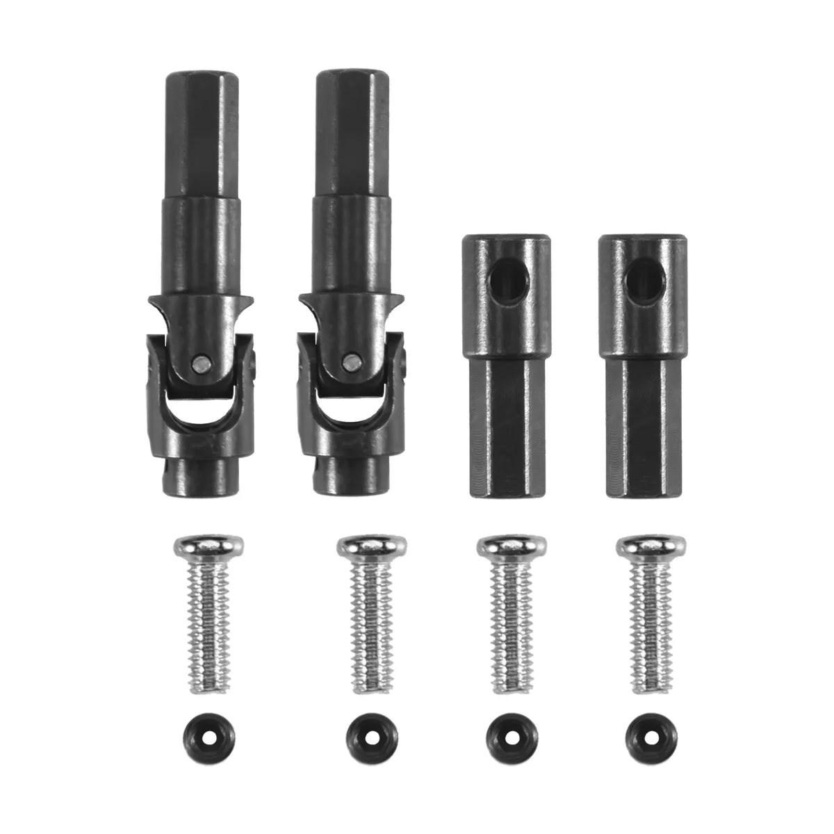 4 Pcs Metal Front Axle Drive Shaft Rear Axle Shaft for WPL C14 C24 C34 B14 B24 B36 MN D90 MN99S RC Car Upgrade Parts