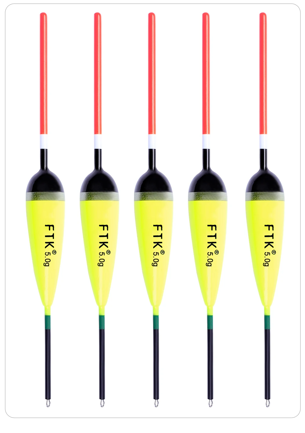 NGB 5 Stück Angelposen Größe 2g-4g Barguzinsky-Fichtenposen Karpfenangel-Posen Vertikale Boje Länge 15,5-20cm Angelzubehör – Detail 9