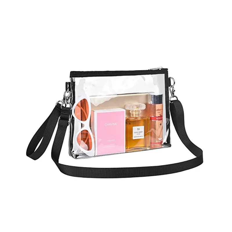 New transparent PVC crossbody bag Waterproof coin purse Stadium Sports bag Portable portable storage bag