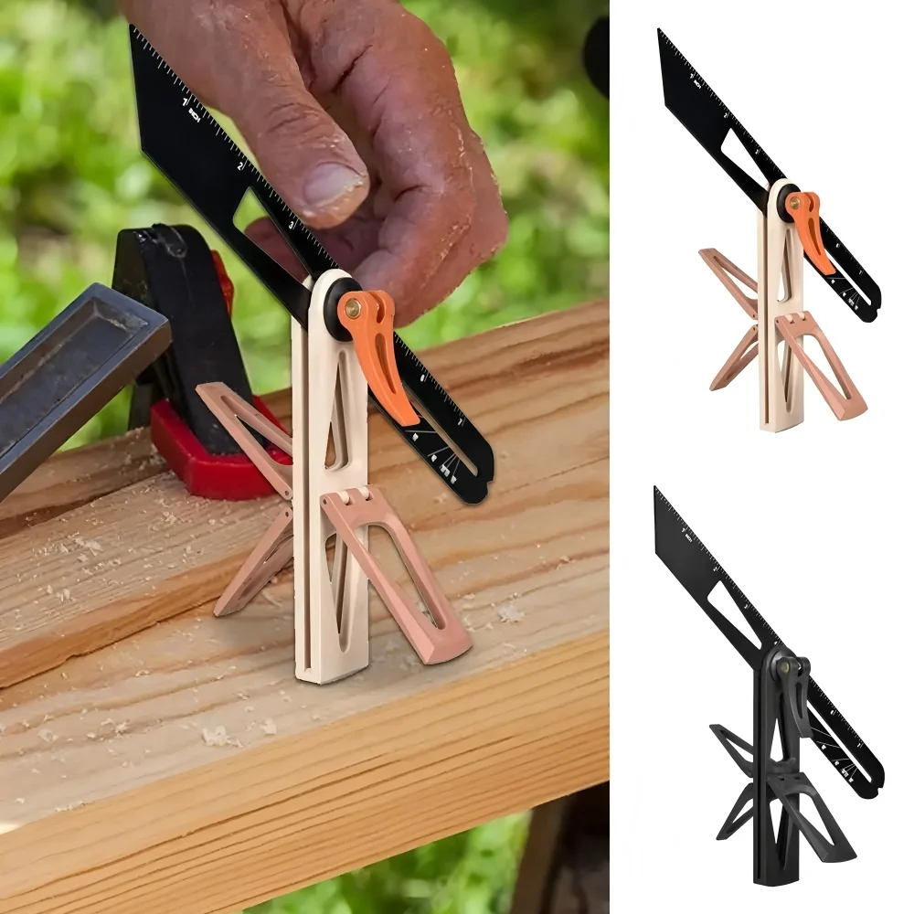 T-Winkelmesser Gleitmaßstab Anreißlehre für Holzbearbeitung Schwalbenschwanzmarkierer für Holzbearbeitung Reparatur und Markierung