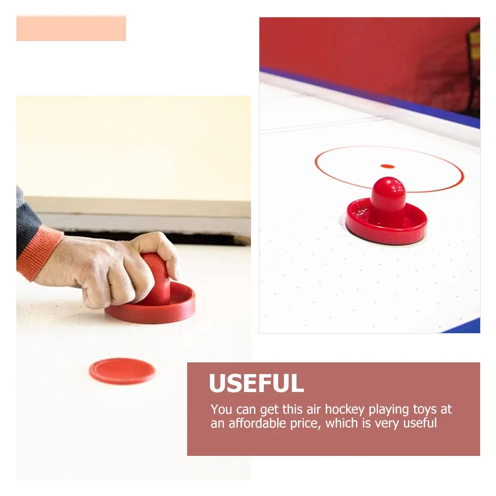 1 set di dischi da hockey ad aria, parti di ricambio in plastica premium per mini gioco da tavolo, protezione per superficie liscia a scorrimento rapido