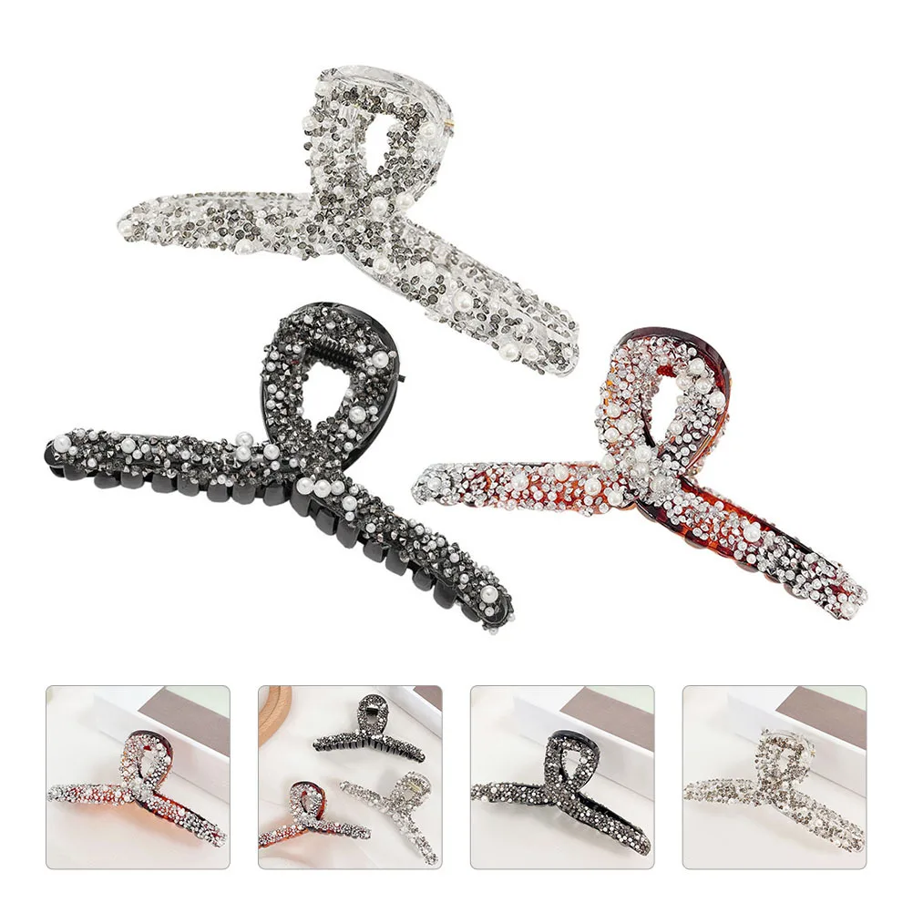 

3pcs Pearl Girl Clips Clamps Clamp For Women Clamps Curly Straight Hair Fashion Girl Hair Clips