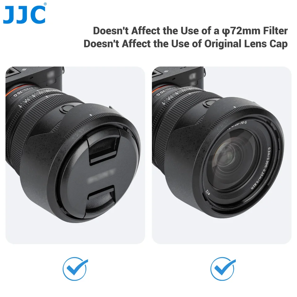 JJC リバーシブルフラワーレンズフードカバー Sony FE 20-70mm F4 G