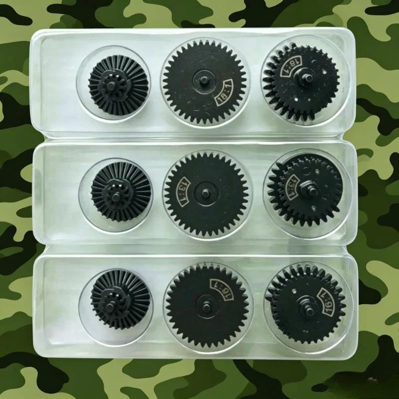 

CNC Machined Gear Kit 13:1/16:1/18:1 Alloy Gears Fit V2 Gen8 Gen9 Gen10 AEG Gearbox Upgrade Parts