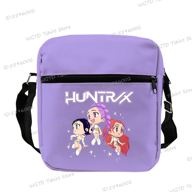 

Teenagers KPop Demon Hunters 2025 New Small Canvas Women Men Fashion shoulder bag Women Girls KPop Demon Hunters Shoulder Bag