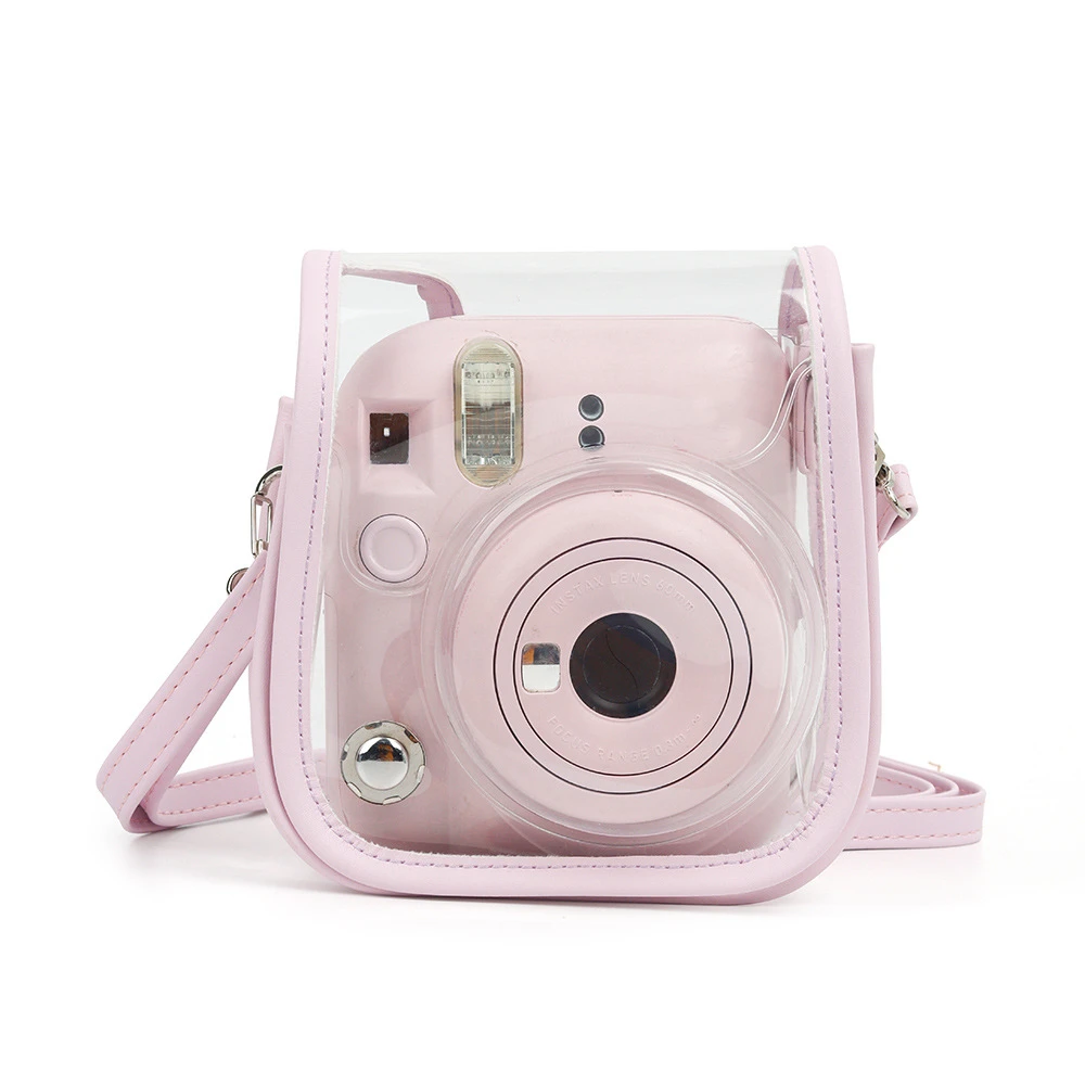 Fujifilm Instax Mini 12 حقيبة كاميرا شفافة ، تناسب الكاميرا الرقمية الطازجة والحلوة ، حقيبة حماية التخزين
