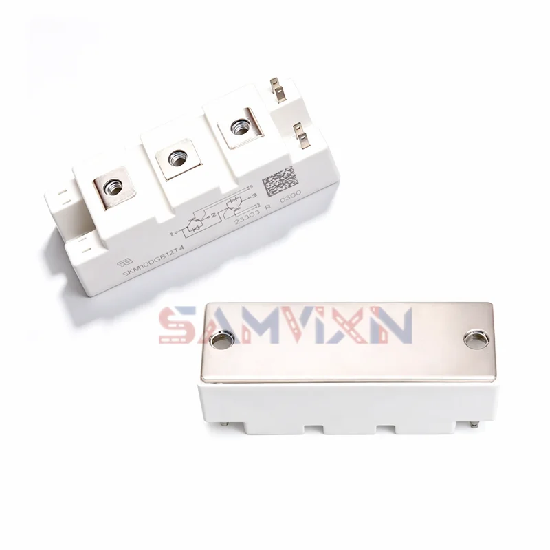 SKM100GB12T4 (1piece) Semitrans2 Trans IGBT Module N-CH 1.2KV 160A 7-Pin Case GB ,Original In Stock