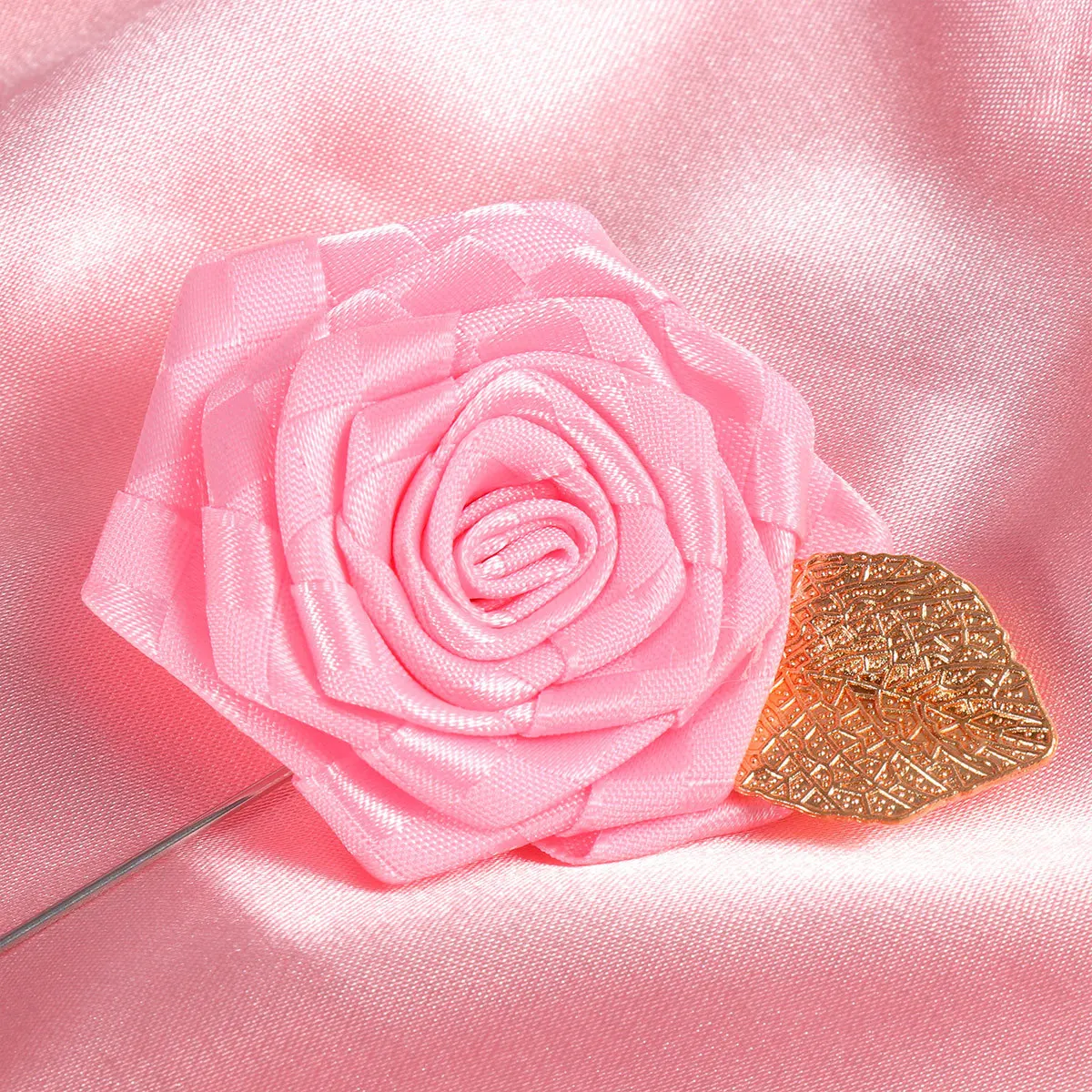 

12Pcs Rose Fabric Flower Brooch Suit Breastpin Fashion Pin for Clothes Wedding Prom Party Suit Brooch Clothes Pin
