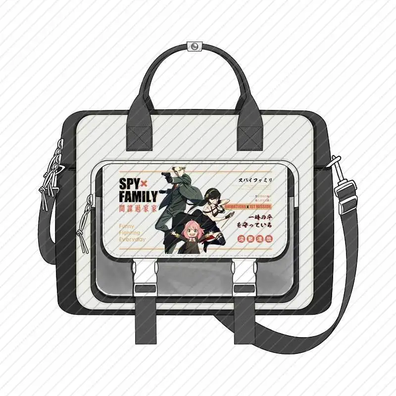 Spy X Family Anime Large Capacity Laptop Backpack For Middle School Students, Dual-Use Shoulder And Crossbody Bag Anime