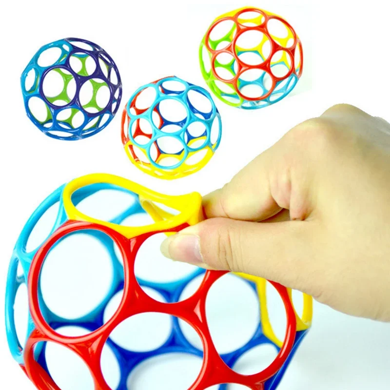 Baby Sensory Balls Baby Intelligence Develop Wave Ball Hand Bell Bite Catch Toys for Children Infant Sensory Development Toy