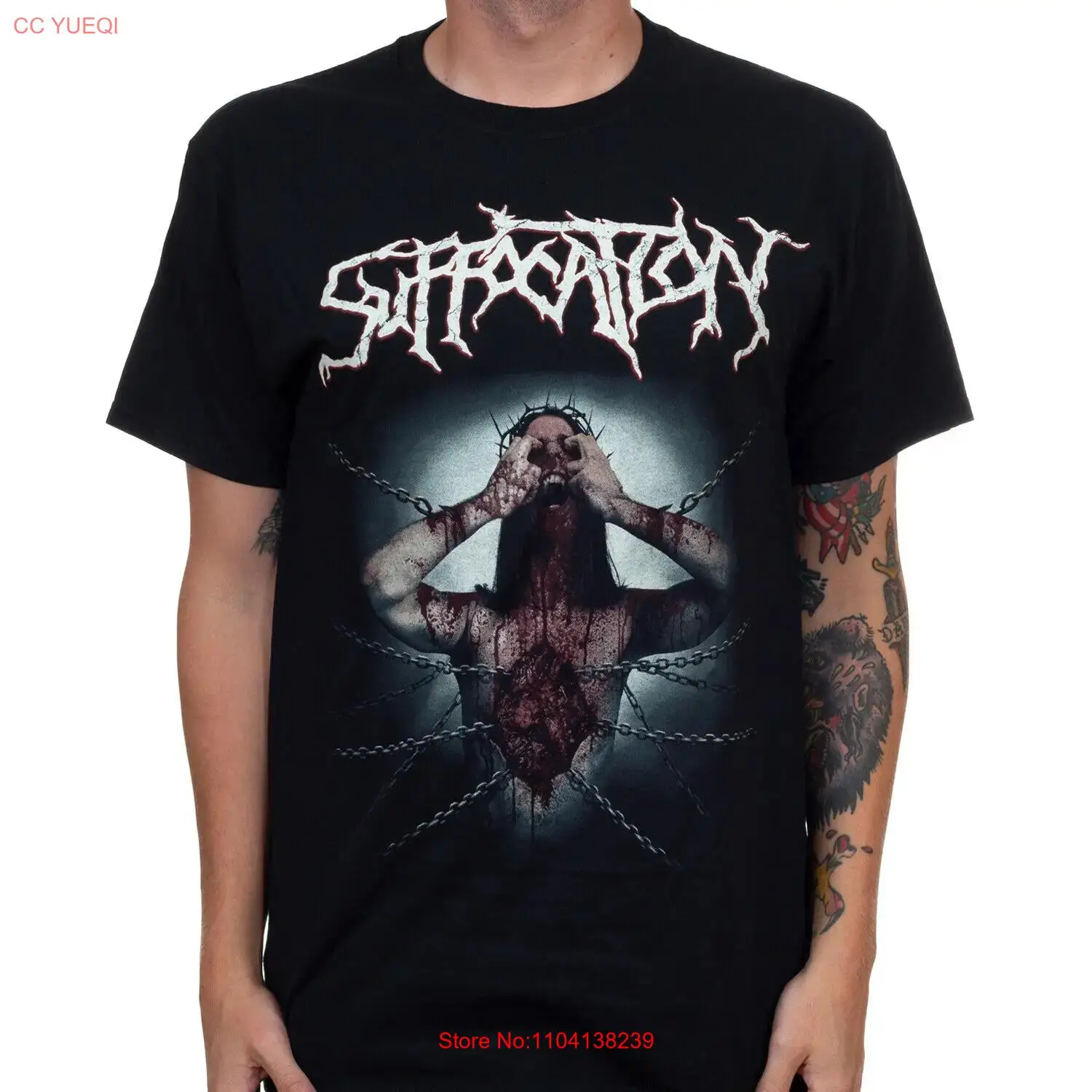 Authentic SUFFOCATION Jesus Wept Death Metal T-Shirt S-2XL NEW long sleeves