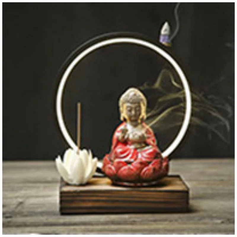 

Ceramic Lamp Ring Zen Incense Burner Sandalwood Agarwood Aromatherapy Ornament