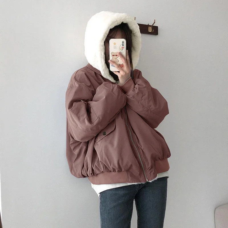 

Reversible Faux Fur Coat Women's Multi Color Plush Jacket 2025 Fall Winter Fashion Parka