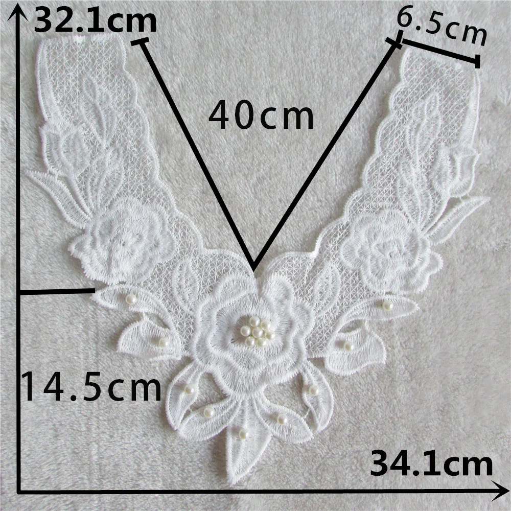 Wholesale sales of 1-10 pieces of black and white collar lace DIY sewing fabric decoration Fashion accessory lace trim