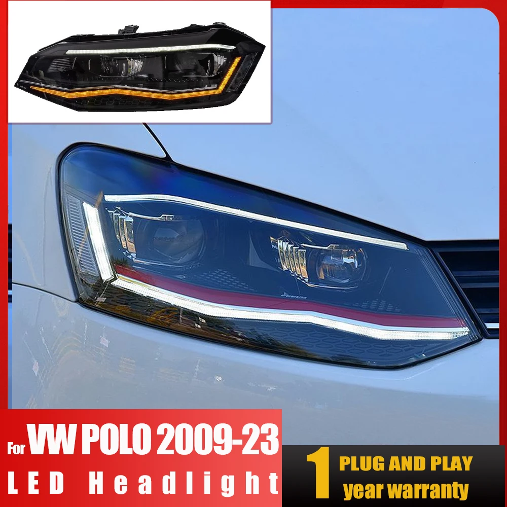 

Car Lights for VW POLO Headlight 2009 2010 2011 2012 2013 2014 2015-2022 Git Head Lamp Drl Projector Lens Automotive Accessories